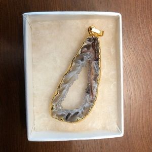 NWOT Agate Necklace Charm